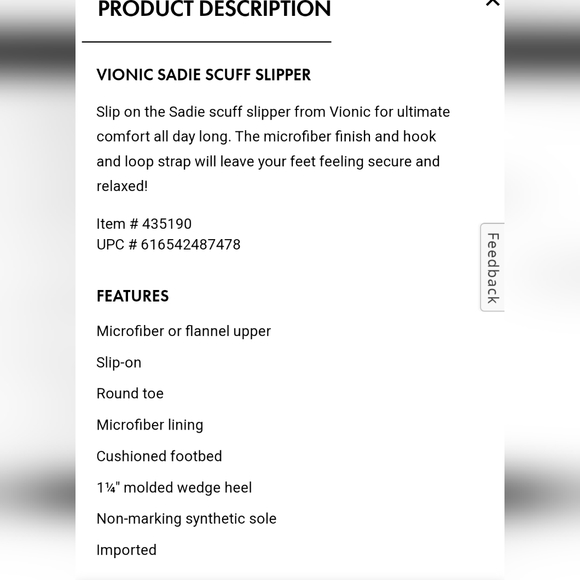 Vionic 361 Sadie style microfiber black mules size 8 - Picture 10 of 11